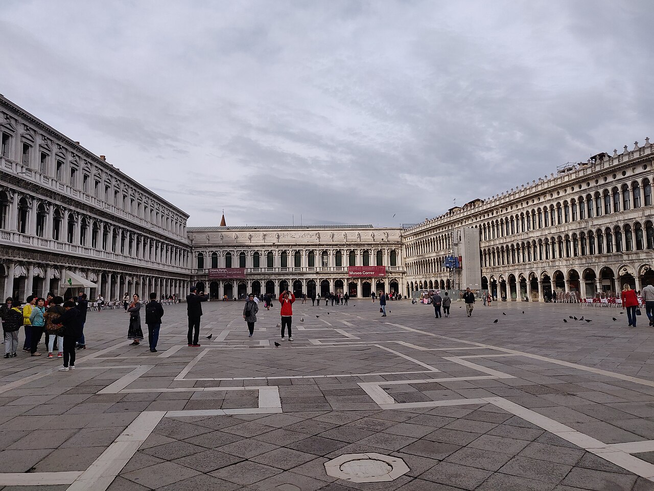 Piazza San Marco in Venice, looking across the square towards the Museo Correr
